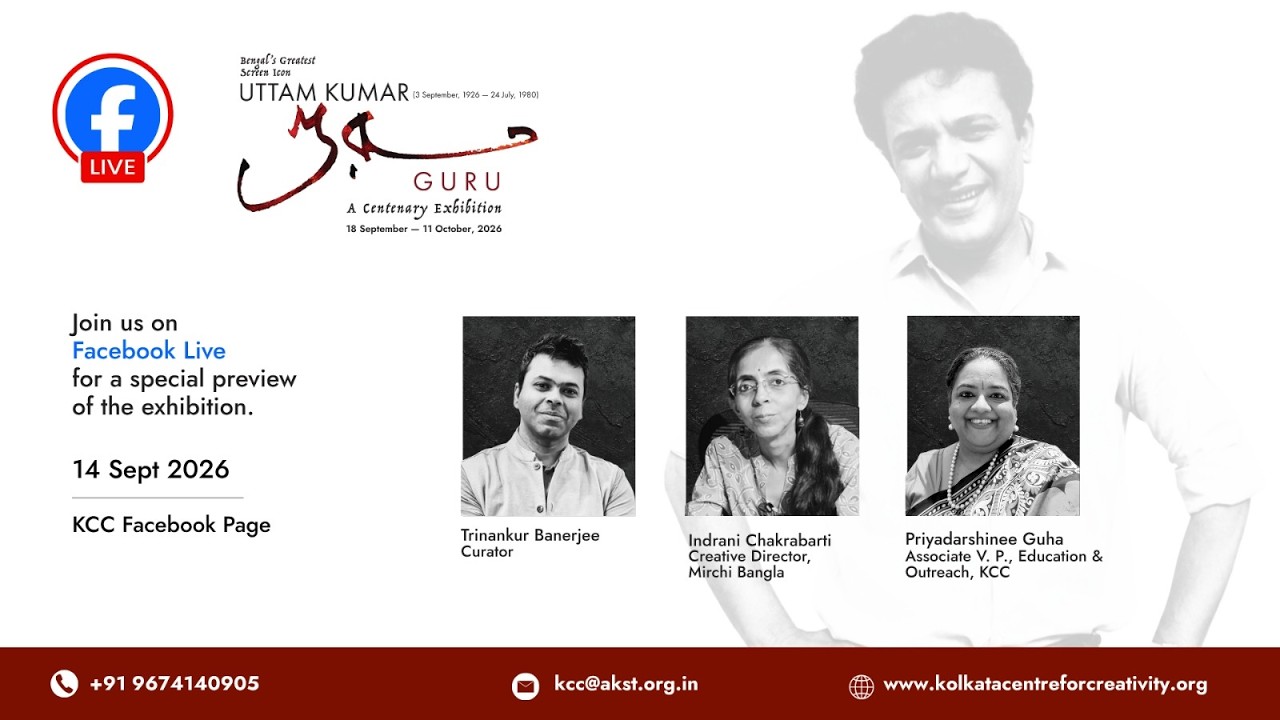 Ahead of the opening of গুরু | GURU: A Centenary Exhibition on Uttam Kumar
