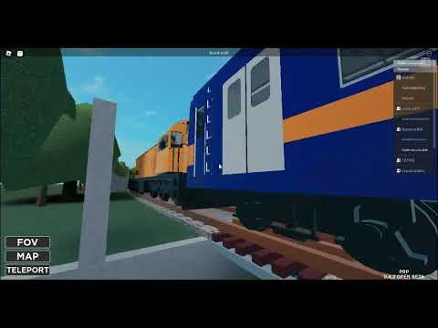PRP DEL 919 + EMU + DEL 922 passing GR Curve Crossing