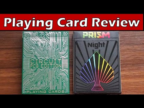 Prism Night and Circuit PCB Edition Playing Cards Review