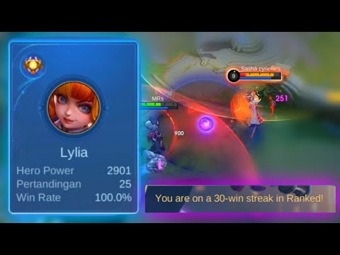 30 WIN STREAK!! BUILD LYLIA 2024 | LYLIA BUILD TERSAKIT SEASON 32 - Lylia Gameplay