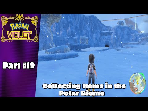 Pokemon Violet The Indigo Disk Walkthrough Part 19 [No Commentary]: All Items in the Polar Biome