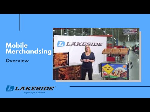 Lakeside 68040 Stainless Steel Deluxe Mart Cart / Vending Merchandising Kiosk 4 image