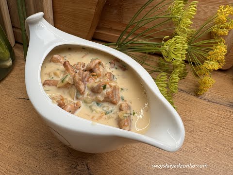 Chanterelle sauce - a simple and delicious recipe #chanterelles #mushrooms #sauce