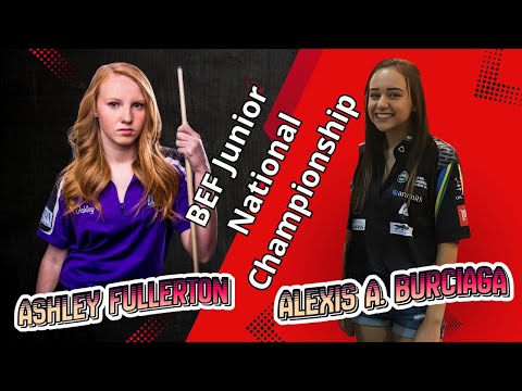 Ashley Fullerton vs Alexis AmberRain Burciaga | BEF Junior National Championship | 9 Ball | Race 7