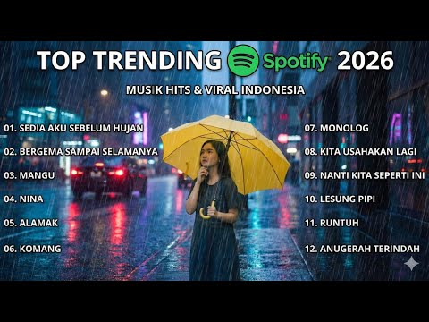 Sedia Aku Sebelum Hujan - Idgitaf | Top Trending Spotify Playlist 🎵 Lagu Galau Indonesia Hits 2025🎧
