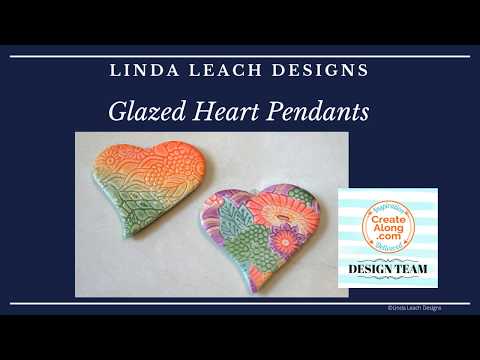 Glazed Polymer Clay Hearts Tutorial