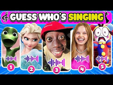 🔊Guess Who's SINGING🎵 Guess Who's DANCING | Elsa, Tenge, Salish Matter,MrBeast,Kinigra Deon, Lay Lay