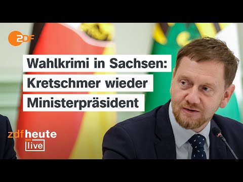Entscheidung in Sachsen: Kretschmer wieder Ministerpräsident | ZDFheute live