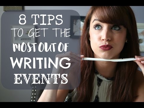 8 Tips to Get the Most Out of Writing Events