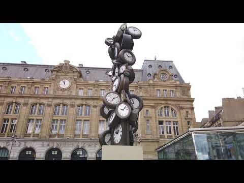 Walking in Paris - Rue saint Lazare to Rue La Boétie [4K]