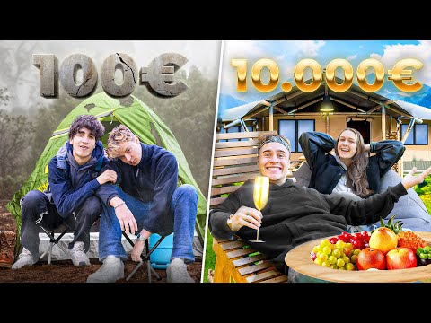 100€ Survival vs. 10.000€ Luxus Camping Urlaub