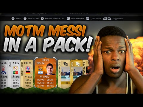 FIFA 15 - OMG I GOT MOTM MESSI IN A PACK!!! - FIFA 15 ULTIMATE TEAM