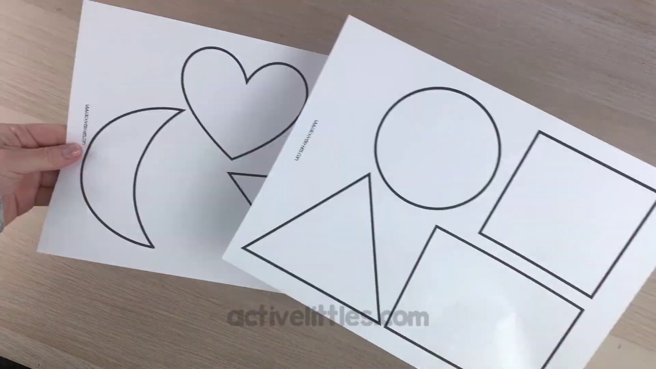 DIY Sensory Bags using laminating pouches and FREE Shape Printable