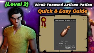 Artisan XP Potion Tutorial – Weak Focused Crafting Guide | Runescape Dragonwilds