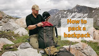 How I pack my backpack - Basics for Hiking, Backpacking, Trekking