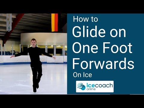 How to Glide on One Foot on the Ice! Skating Tutorial by Ice Coach Online!