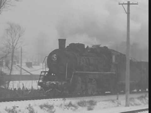 China Steam, Dongchang Mine, Level Crossing in Snow