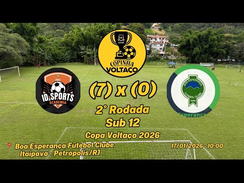 ID Sports (7) x (0) Boa Esperança - Sub 12 - 2º Rodada - Copa Voltaço 2026 - 17/01/2026