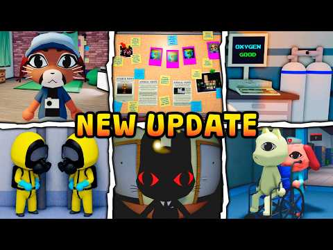 Animal Hospital Roblox creator gameplay showing a previous update and minigame