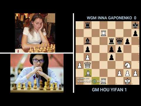 GM HOU YIFAN VS IM INNA GAPONENKO// ONLINE OLYMPIC KO STAGE
