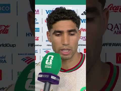 🇲🇦😌 Achraf Hakimi : "Les gens pensaient qu'en 2022 c'était de la chance"