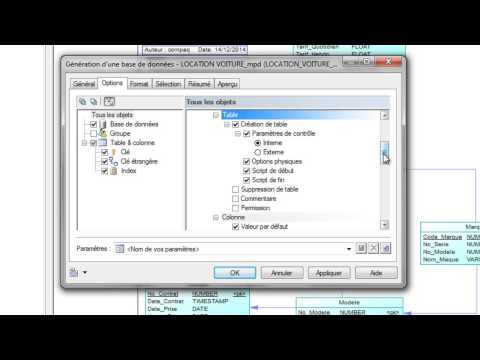 Génération du MPD + BD sous PowerAMC