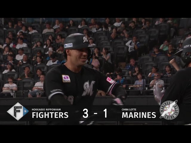 【2回表】バックスクリーンへ!! マリーンズ・ソト 8年連続2桁となる第10号ホームラン!! 2025年8月14日 北海道日本ハムファイターズ 対 千葉ロッテマリーンズ