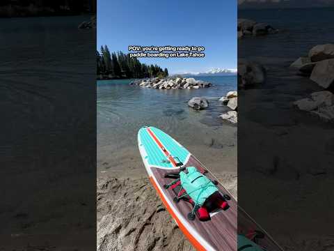 Highly recommend a standup paddle board! #paddleboard #laketahoecalifornia #tahoelife
