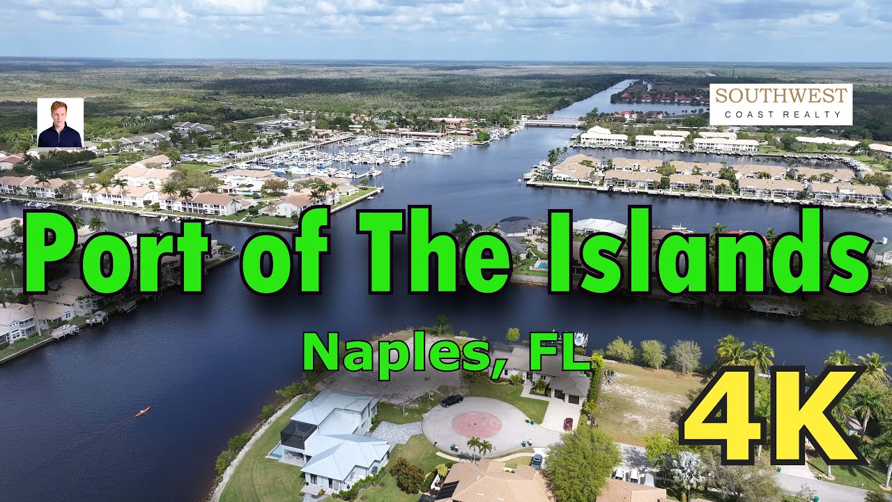 Port of The Islands Naples Florida in 4k
