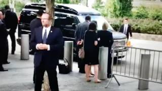 Hillary Clinton stumbles and faints leaving 911 Memorial - @Opieradio