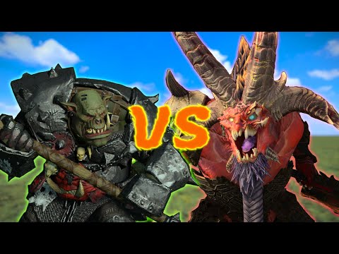 Grimgor Vs Skarbrand | Total War: Warhammer 3