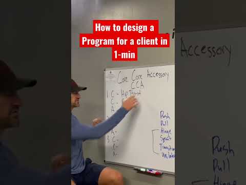 How to design a workout for a personal training client in 1-min Show Up Fitness CCA #shorts #fitness