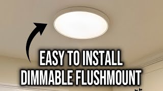 How to Install CycevSun Ceiling Light | 15.8 Inch Dimmable LED Flush Mount | Adjustable Temperature