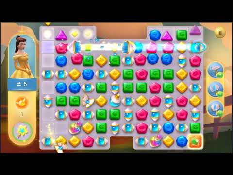 Disney Princess Majestic Quest Level 121 - NO BOOSTERS + FULL STORY 👸 | SKILLGAMING ✔️