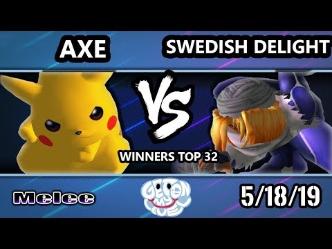 GOML 2019 SSBM - PG | Axe (Pikachu) Vs. Swedish Delight (Sheik) Smash Melee Tournament Winners T 32