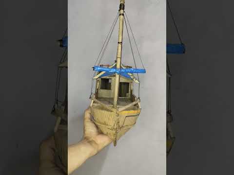 Barco de papelão (INCRÍVEL ARTE COM PAPELÃO)Barco de pesca