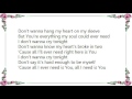 Chris Sligh - Cry Tonight Lyrics