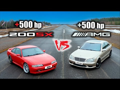 +500hp Nissan vs. +500hp Mercedes Kiihdytyskisa | Automania Jakso 1
