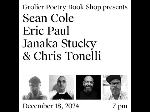 Grolier Hybrid Reading — Sean Cole, Eric Paul, Chad Reynolds, Janaka Stucky and Chris Tonelli (2024)