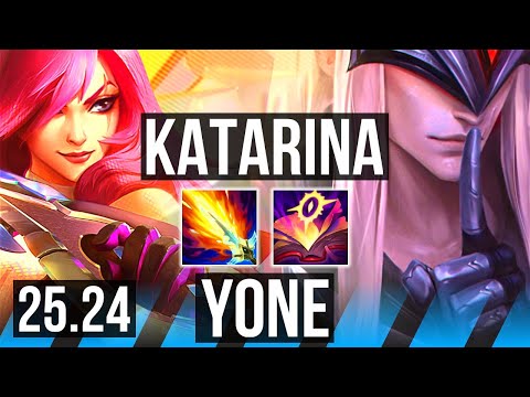 KATARINA vs YONE (MID) | KR Master | 25.24