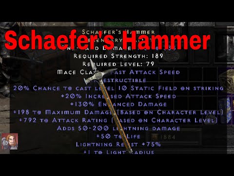 D2R Unique Items - Schaefer's Hammer (Legendary Mallet)