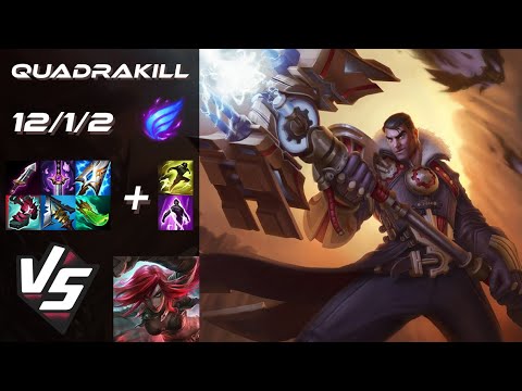 MID Jayce vs Katarina [QUADRAKILL] - EU Challenger Patch 25.S2.7