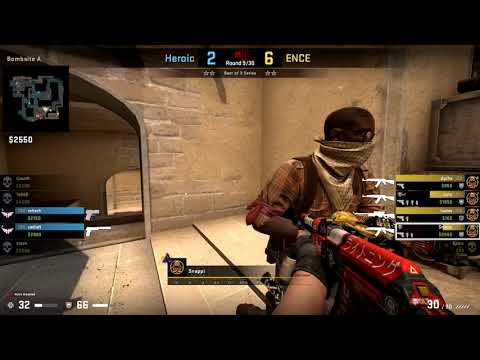 CSGO POV Ence SNAPPI vs Heroic on Mirage - 32 frags