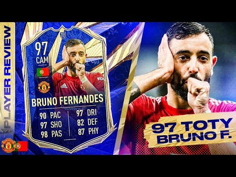 97 TEAM OF THE YEAR BRUNO FERNANDES REVIEW! FIFA 21 Ultimate Team