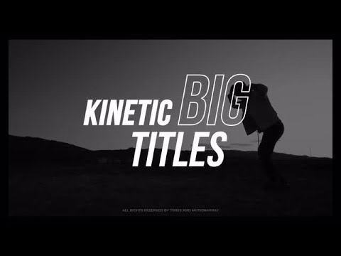 Kinetic Typography Titles Final Cut Pro Templates