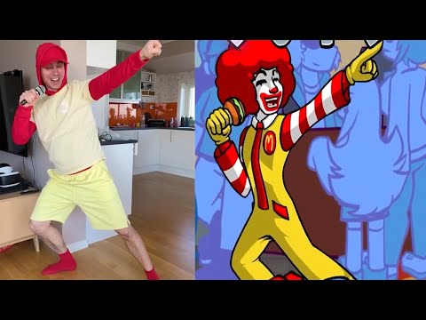 Friday Night Funkin VS Ronald McDonald In Real Life But Other Characters Join