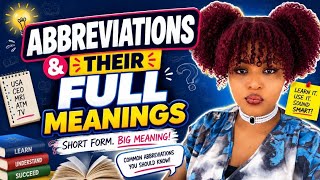  Common Abbreviations & Their Full Meanings! 🤯
