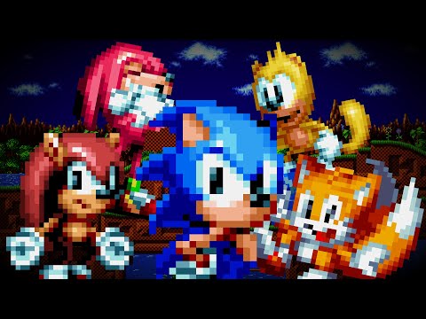 All 5 characters at the same time! - Sonic Mania Plus