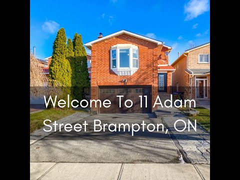 Full Property Tour/11 Adam Street Brampton, ON