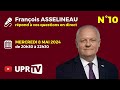 François Asselineau répond en direct à vos questions N°10